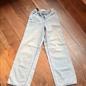 Abercrombie Kids Faded Blue Jeans- adjustable- long